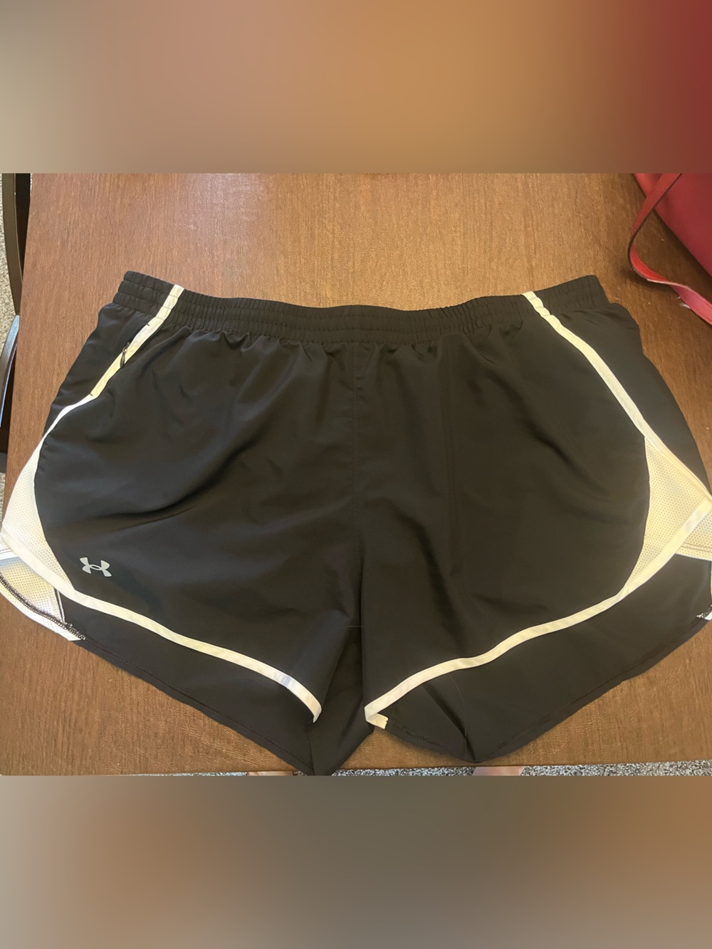 Under Armour Black Shorts with White Trim